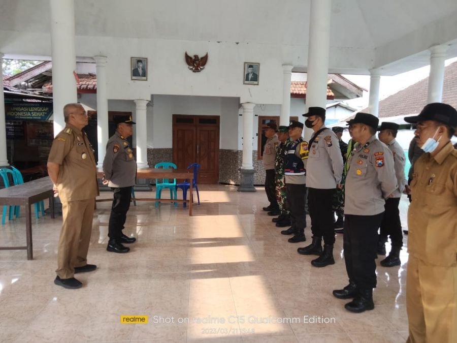 Apel Kesiapan Pengamanan Hari Raya Nyepi di Desa Tlogorejo