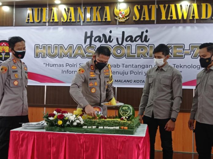 Bersama Anak Yatim, Polresta Malang Kota Peringati Hari Jadi Humas Polri ke-70