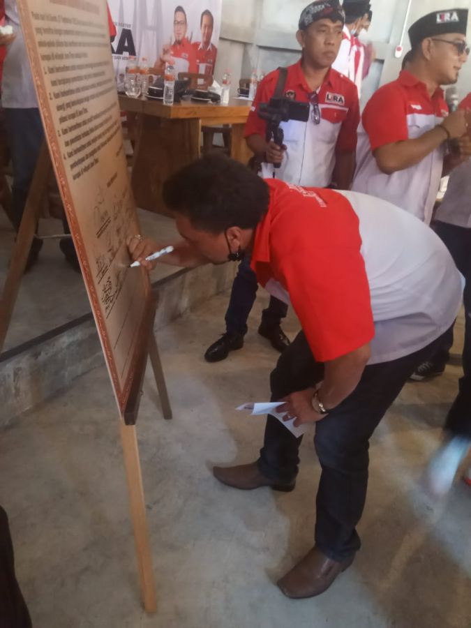Bupati LSM LIRA Kabupaten Malang Tanda Tangani Kesepakatan Manifesto  Vs Korupsi