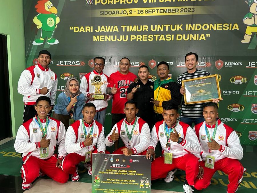 Cabor Binaraga Kab. Malang Berhasil Raih Tiga Emas, Dua Perak dan Juara Umum