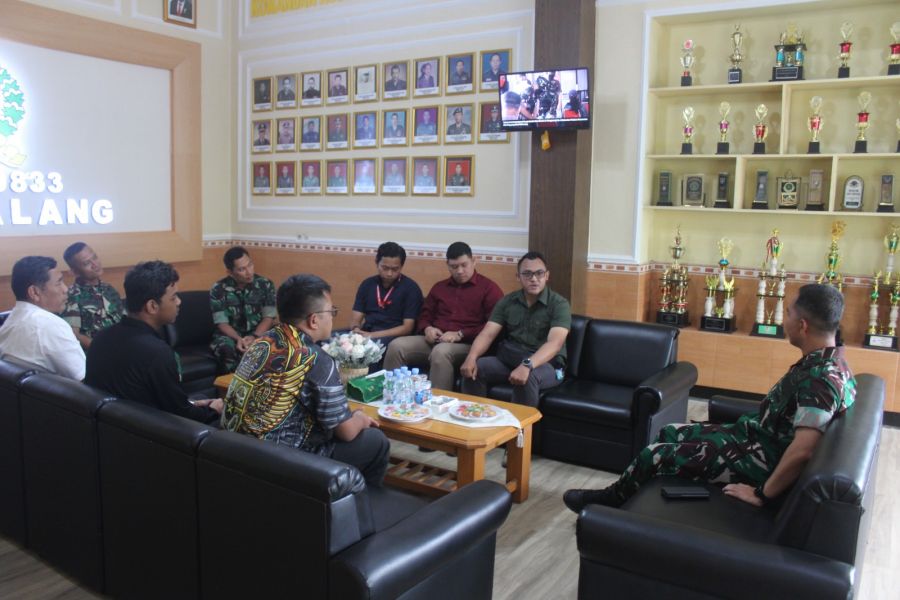 Dandim 0833/Kota Malang Terima Audensi Pengurus PPI Kota Malang