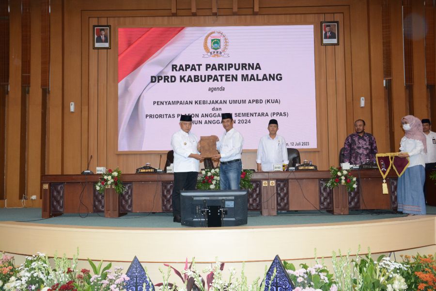 DPRD Kabupaten Malang Gelar Paripurna Penyampaian Kebijakan Umum APBD dan PPAS Tahun 2024