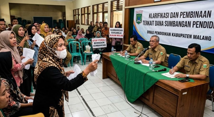 Dugaan Pungli Berkedok Sumbangan SMPN 2 Sumberpucung Memanas, Disdik Kab. Malang Janji Tindaklanjuti