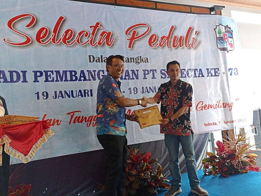 Hari Jadi ke-73 PT. Selecta Beri Santunan 205 Warga Desa Tulungrejo, Sujud Hariadi: Agenda Tahunan