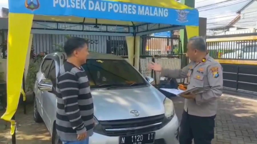 Hendak Mudik Lebaran, Warga Malang Manfaatkan Penitipan Kendaraan Gratis di Kantor Polisi
