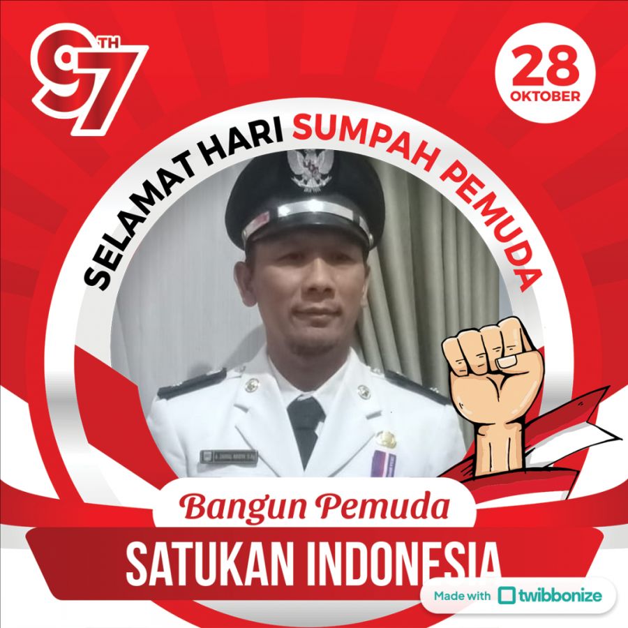 Kades Pandansari Mengucapkan Selamat Memperingati Hari Sumpah Pemuda ke 97