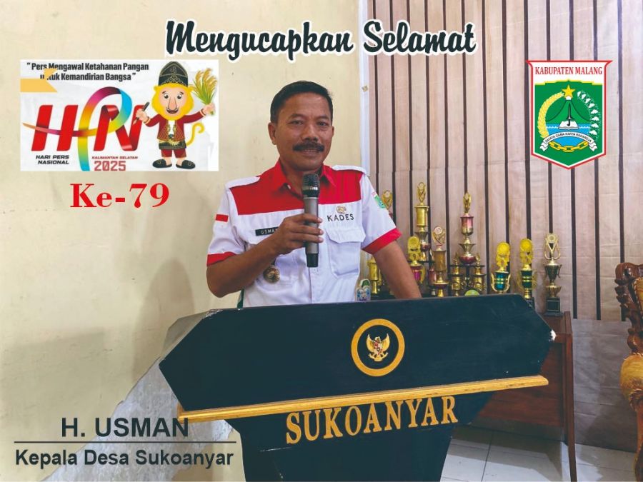 Kades Sukoanyar Ucapkan Selamat Hari Pers Nasional ke-79