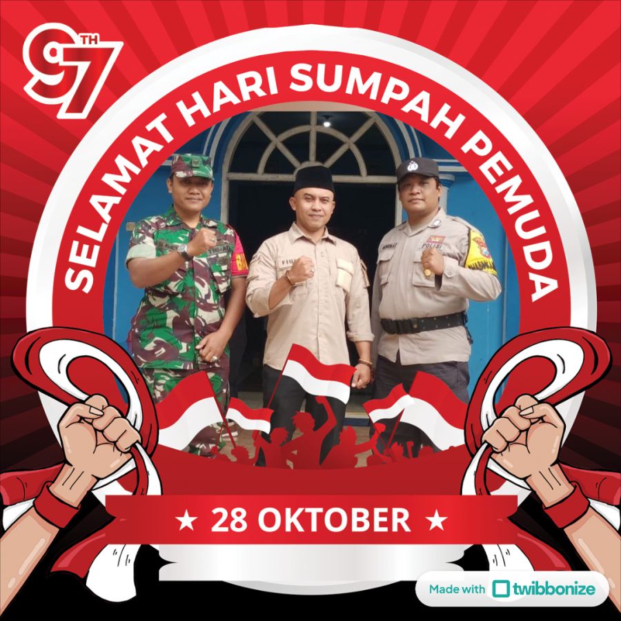 Kades Sukomulyo Mengucapkan Selamat Hari Sumpah Pemuda ke 79