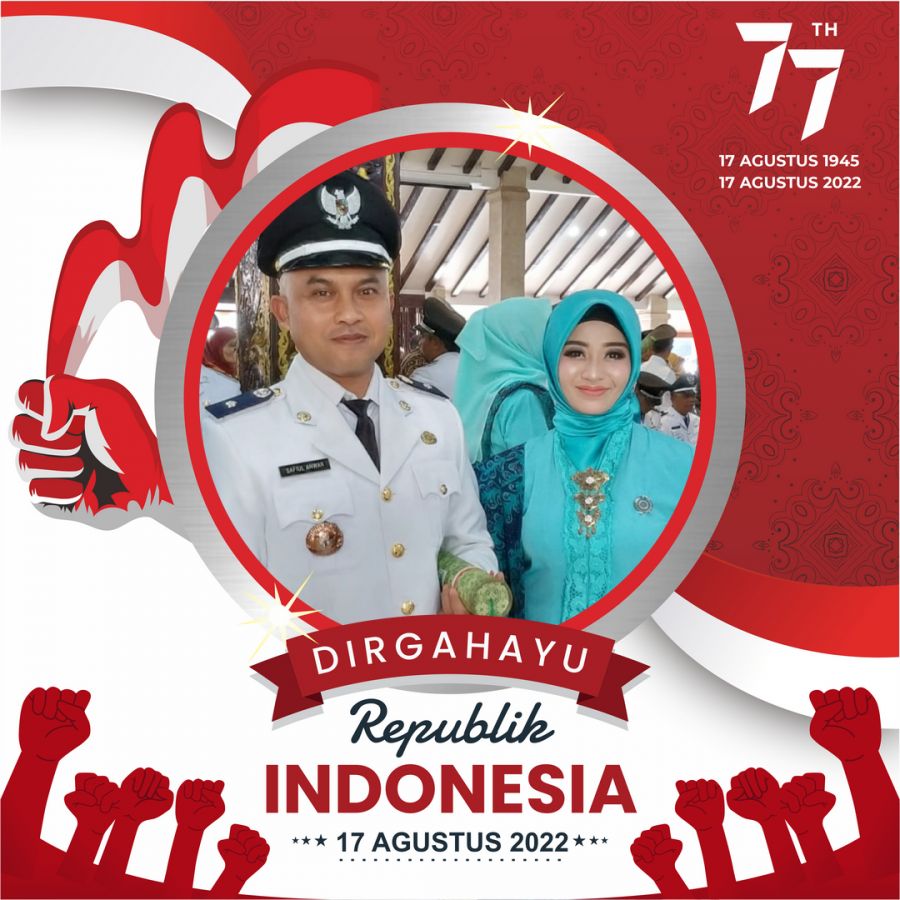 Kades Sukomulyo Ucapkan Selamat Menyambut HUT RI ke 77