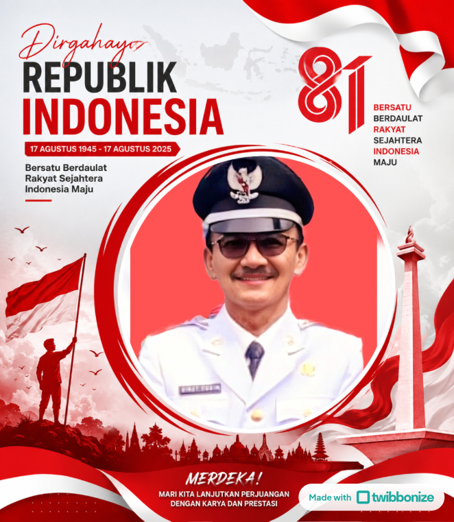 Kades Tulusbesar Mengucapkan Selamat Menyambut HUT Kemerdekaan Republik Indonesia ke-81