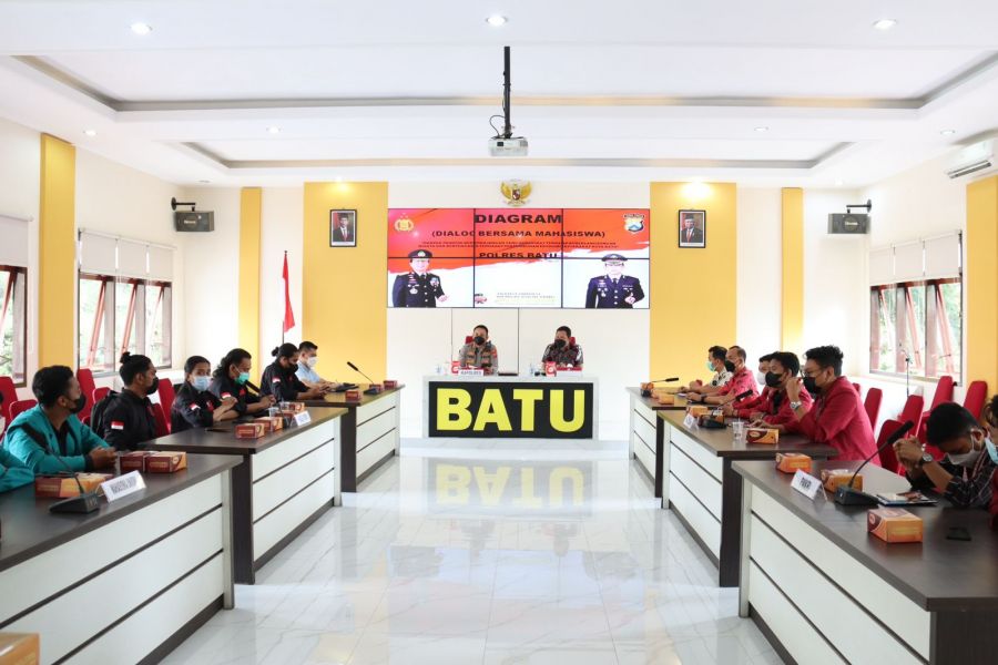Kapolres Batu Gelar Diagram Bersama Mahasiswa