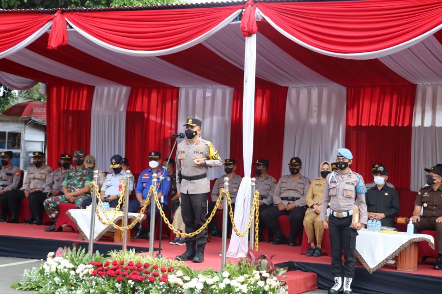 Kapolres Batu Pimpin Apel Gelar Pasukan Sambut W20