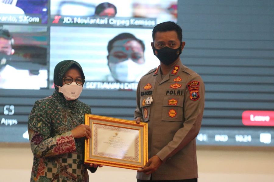Kapolres Malang Raih Penghargaan Dari Kemensos RI