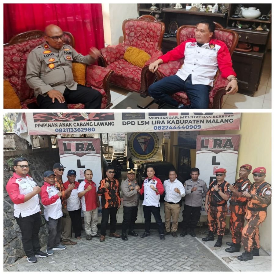 Kapolsek Lawang Silaturahmi ke Sekretariat LSM LIRA Malang dan PP Lawang