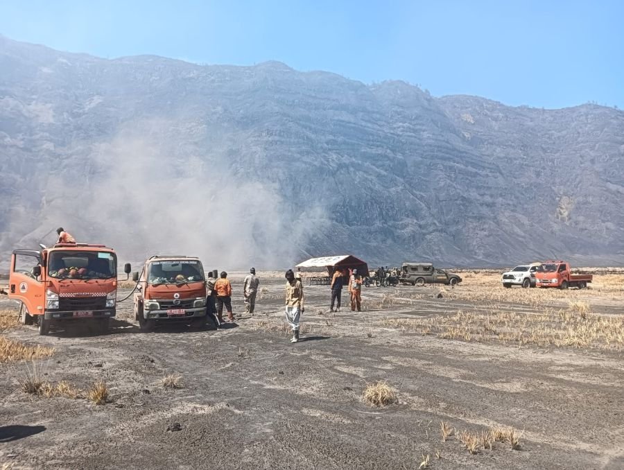 Kebakaran Hutan TNBTS Meluas ke Probolinggo dan Pasuruan, Total 520 Hektare Terbakar