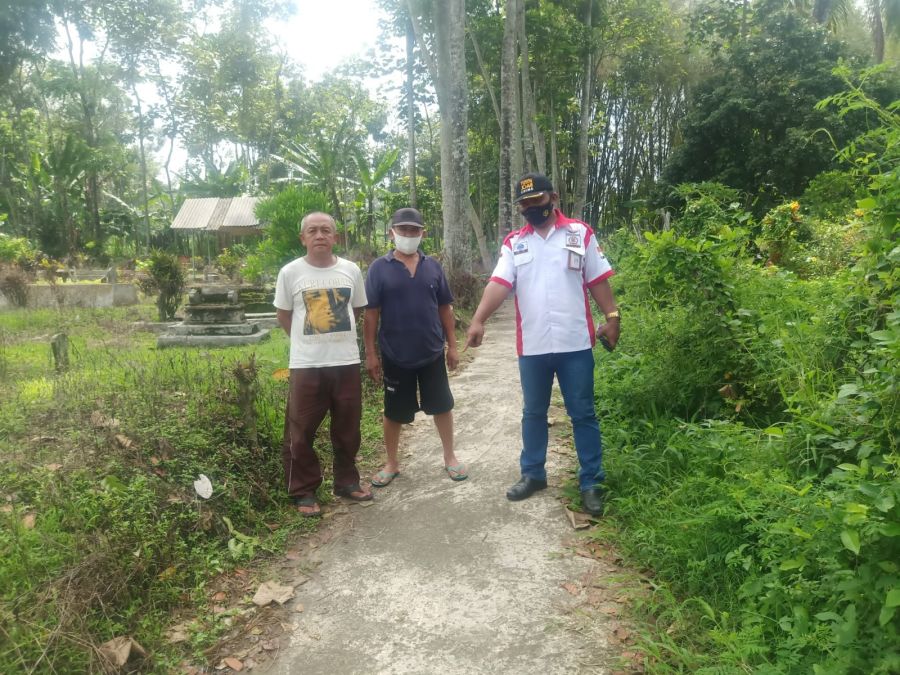 Kepala Desa Jambesari Diduga Ngawur Membangun Jalan Diatas Tanah Bermasalah