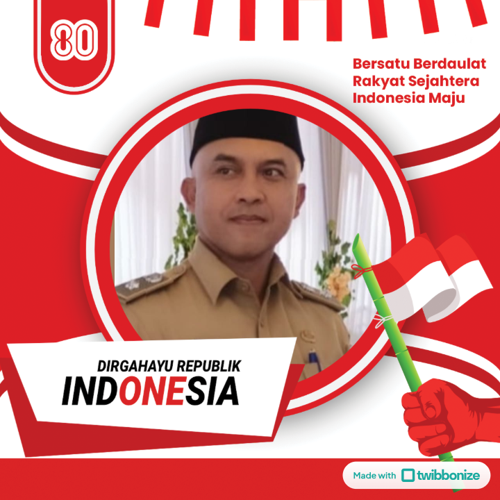 Kepala Desa Sukomulyo Mengucapkan Selamat Memperingati HUT Kemerdekaan Republik Indonesia ke 80