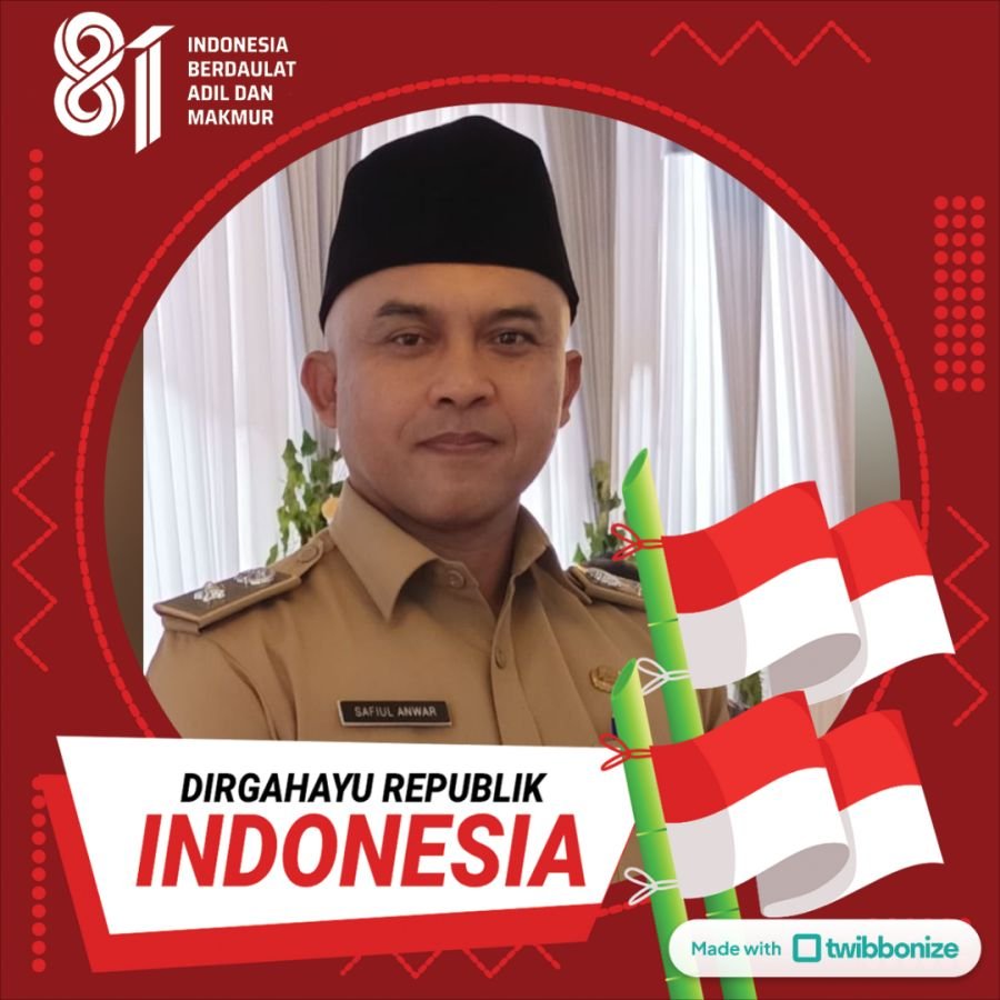 Kepala Desa Sukomulyo Ucapkan Selamat Menyambut HUT Kemerdekaan Republik Indonesia ke-81