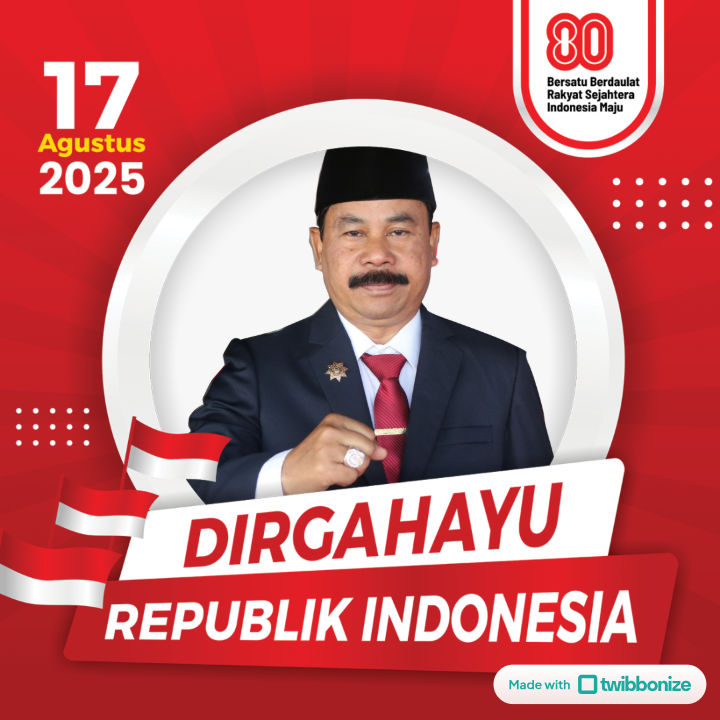 Kepala Dinas Pendidikan Kab. Malang Ucapkan Selamat Menyambut HUT Republik Indonesia ke 80