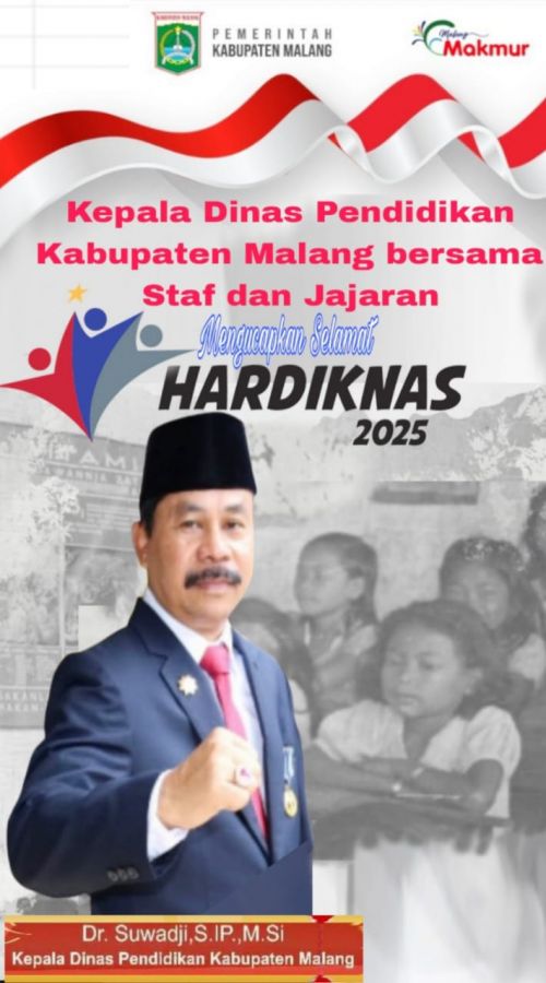 Kepala Dinas Pendidikan Kabupaten Malang Mengucapkan Selamat Hari Pendidikan Nasional