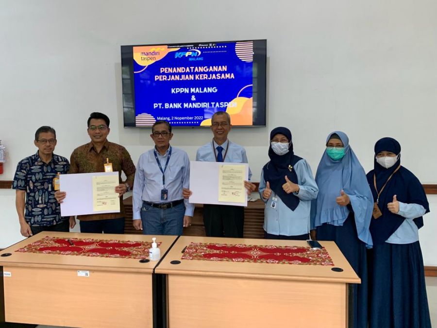 KPPN Malang Gandeng Bank Mandiri Taspen Buka Layanan Ketaspenan