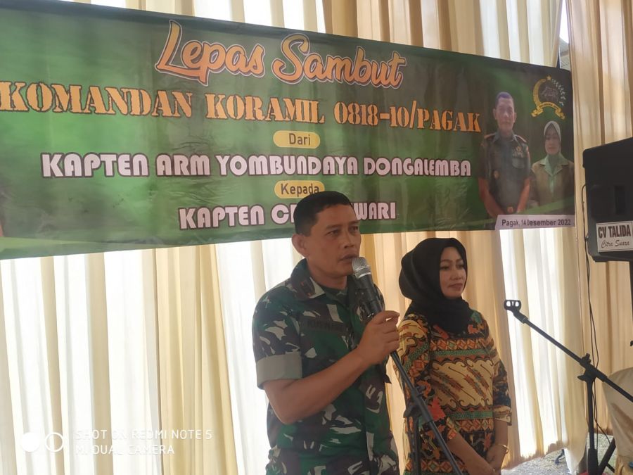 Lepas Sambut Danramil 10/Pagak Berlangsung di Wisata Mahonian Dempok Gampingan
