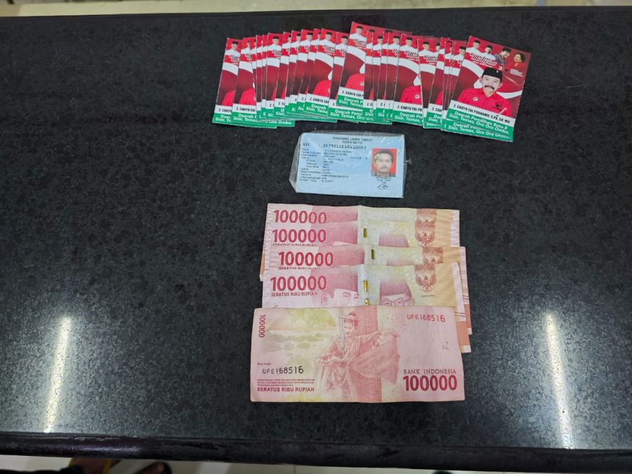 Masa Tenang, Bawaslu Kota Batu Berhasil Amankan Seorang Pria Pelaku Money Politik di Jalan Wilis