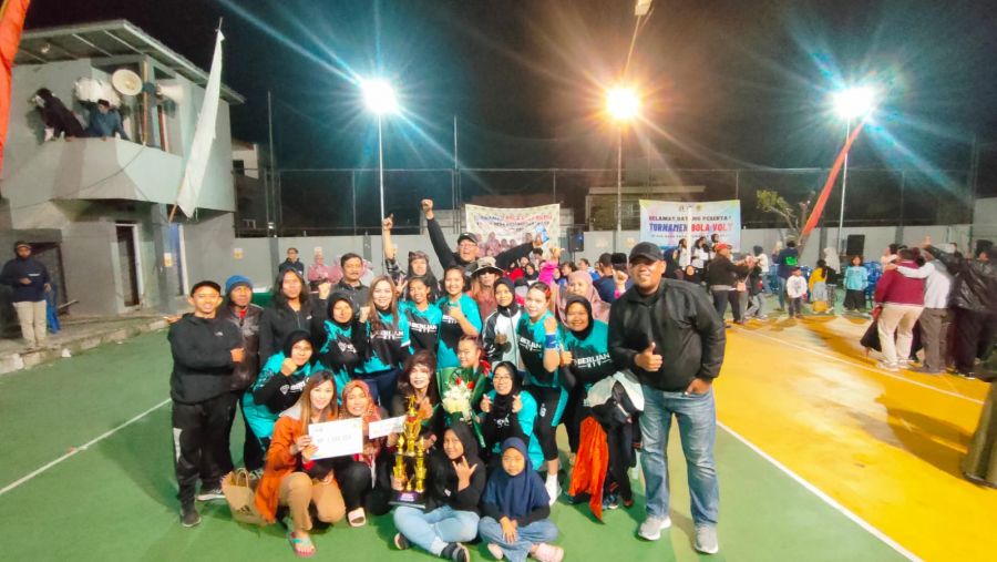 Mustakim Pentolan Band Punk Rock Moral Marit Bakal Ajak Rekreasi Tim Bola Voli Putri RW 06