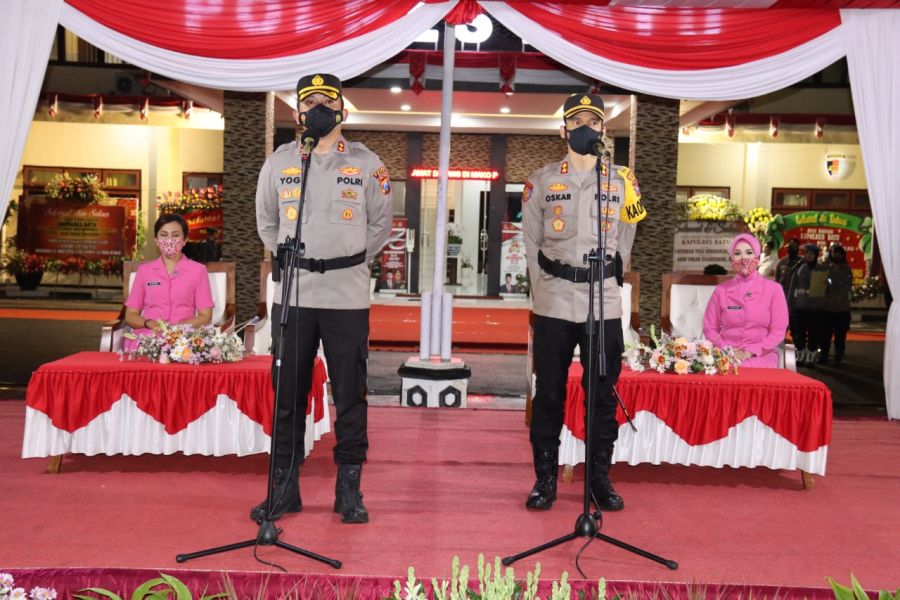 Oskar Syamsuddin Gantikan AKBP I Nyoman Yogi Hermawan Menjadi Kapolres Batu