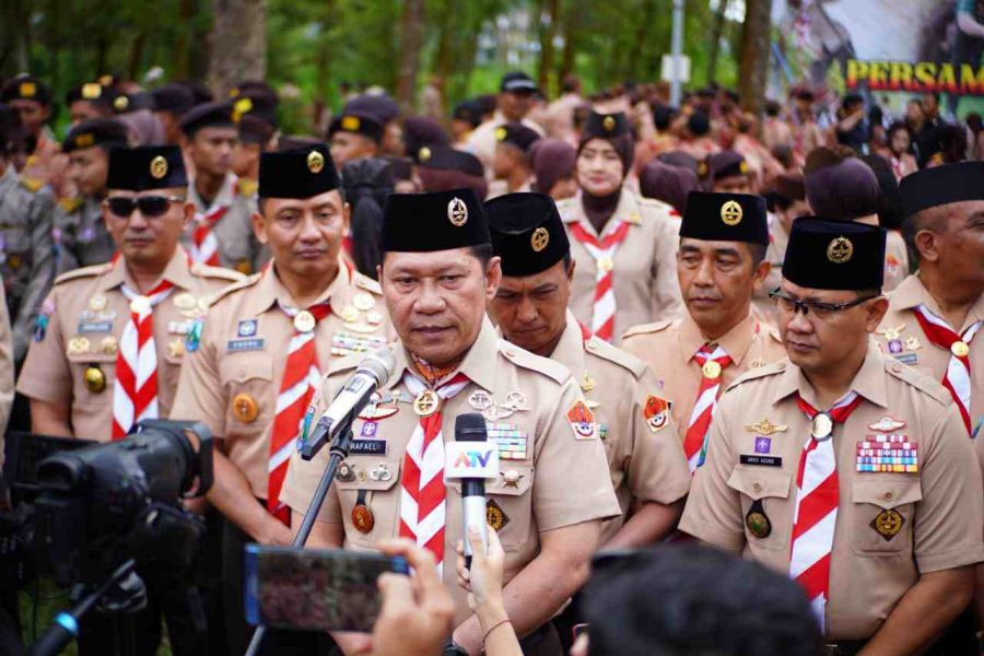 Pangdam V Brawijaya Resmi Buka Perkemahan Pramuka Saka Wira Kartika di Hari Lahan Basah