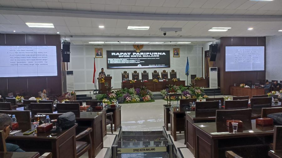 Paripurna DPRD Kota Malang Dalam Pengesahan Perubahan APBD 2024