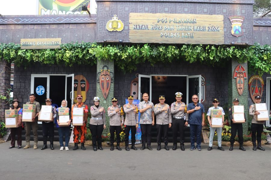 Pastikan Nataru Kondusif, PJU Polda Jatim Patroli Udara dan Survei Jalur Darat Kota Batu
