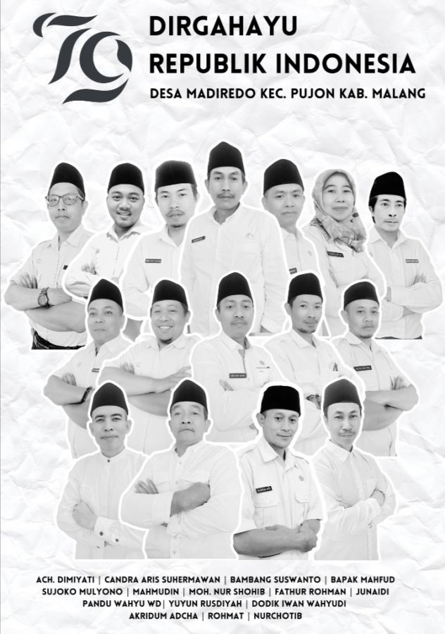 Pemdes Madiredo Ucapkan Selamat Menyambut HUT Republik Indonesia ke 79