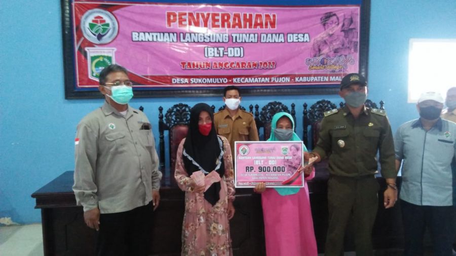 Pemdes Sukomulyo Salurkan BLT DD Tahun Anggaran 2022
