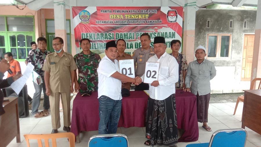 Pemilihan Kades Tengket Kecamatan Arosbaya Berlangsung Lancar