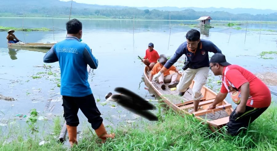 Penemuan Mayat Tersangkut Jaring Ikan di Dusun Ngrancah Desa Senggreng