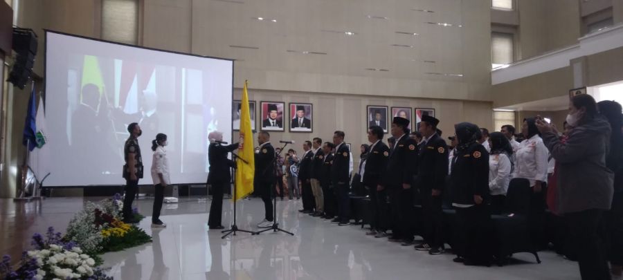 Pengukuhan Karang Taruna Kota Batu, Hely Suyanto: Hasil Kolaborasi Pengurus Desa, Kecamatan dan Kota