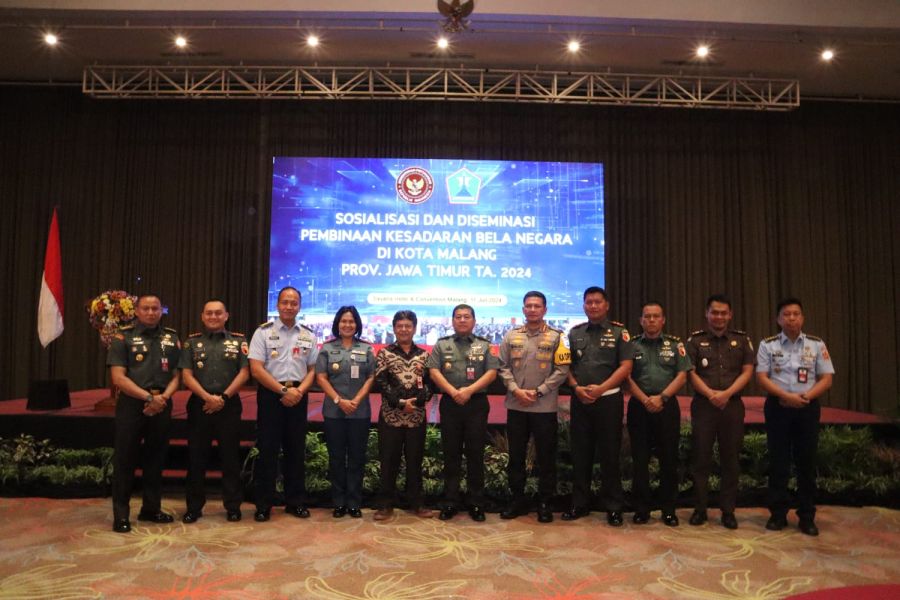 Plt. Bakesbangpol Kota Malang Hadiri Sosialisasi dan Diseminasi Pembinaan Kesadaran Bela Negara 