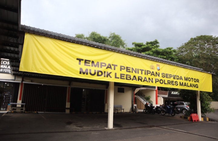 Polres Malang Beri Fasilitas Penitipan Kendaraan Gratis untuk Pemudik Lebaran