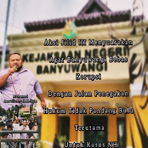 Puskaptis Gelar Aksi Damai Jilid III di Kantor Kejari, Pendopo dan DPRD Banyuwangi