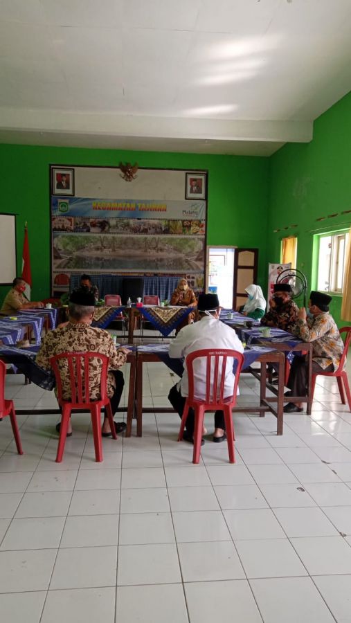 Tiga Pilar Kecamatan Tajinan Rakor Pelaksanaan Hari Raya Idul Adha di Tengah Pandemi Covid-19
