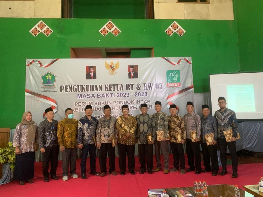 RT RW Baru Masa Bakti 2023-2028 Perum Sukun Pondok Indah Dilantik, Lurah: Pesan Sinergi Untuk Warga