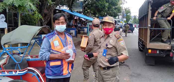 Satpol PP Kabupaten Malang Gelar Operasi Simpatik Masker
