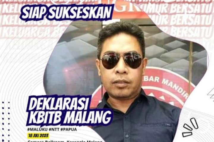 Siap Jadi Wadah Warga Papua, Maluku Hingga NTT di Malang Raya, KBITB akan Gelar Deklarasi 