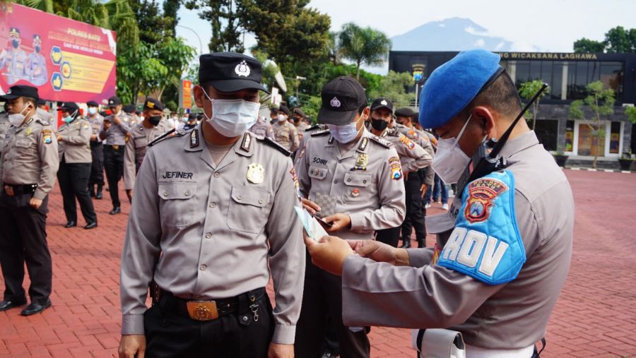 Sipropam Polres Batu Gelar Operasi Gaktibplin Hindari Pelanggaran Personel