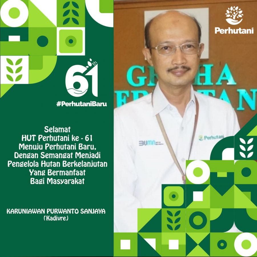 Ucapan Selamat HUT Perhutani ke-61