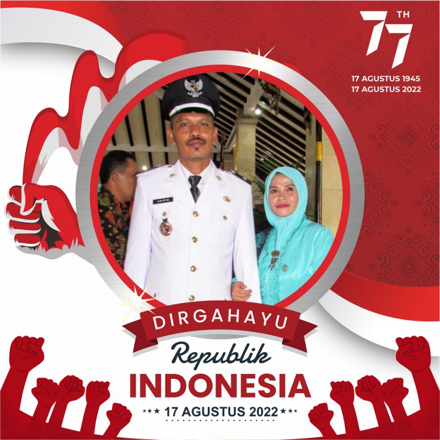 Ucapan Selamat Menyambut HUT RI ke 77 Dari Kades Argosari
