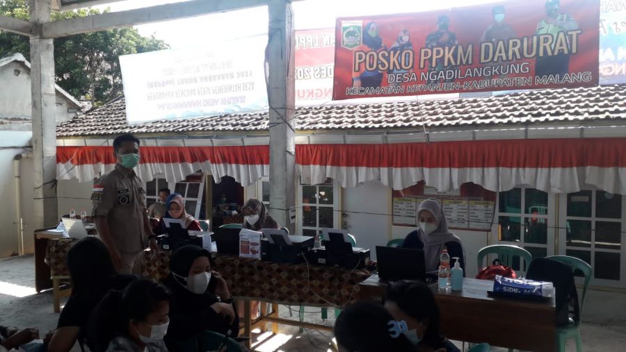 Vaksinasi Tahap Kedua Desa Ngadilangkung Berjalan Lancar dan Sukses