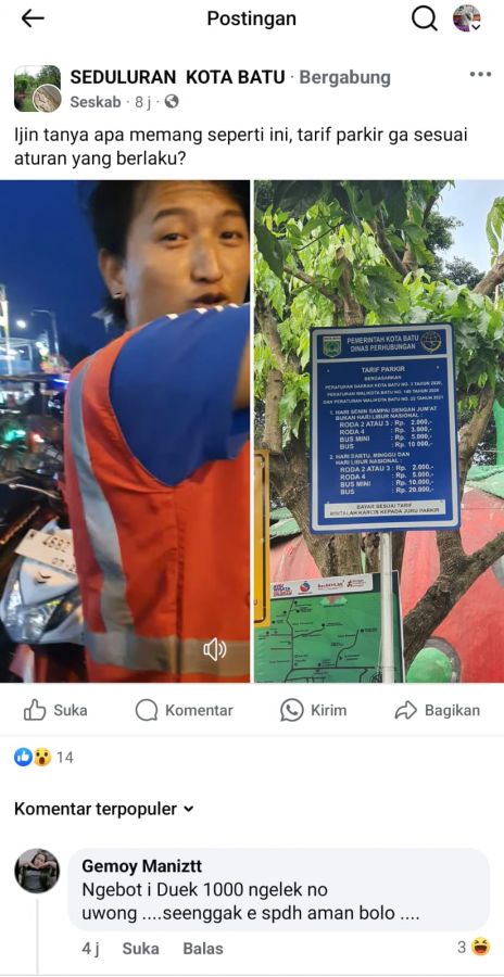 VIRAL di Medsos! Wisatawan Keluhkan Dugaan Ditarik Parkir Rp 3 Ribu, Kadishub: Kami Tindak Tegas