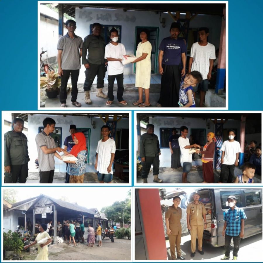 Wakil Bupati Malang Kirimkan Bantuan Sembako Kepada Warga Pesisir Pantai Dusun Bajulmati